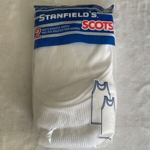 White Men's Athletic vintage Undershirts